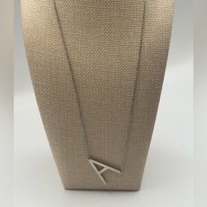 Initial A Necklace Stainless Steel